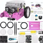Makeblock mBot STEM Projects for Kids 8-12, Coding Robot Kit for Learning - Pink