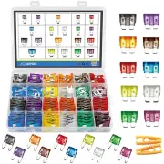 266 Pcs Car Fuses Assortment Kit - Blade Fuses Automotive - Standard and Mini Au
