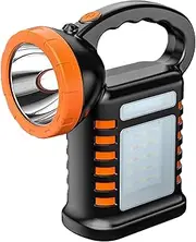 Krujecnt Solar Powered Camping Lights,Portable Work Light Solar-Powered | Waterproof Multifunctional Portable Lamp for Backyards Workshops Construction Site Garages Automotive Repairs Camping Home