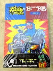 New Kustom Monsters By Ed Big Daddy Roth Rat Fink 18 Piece Foil Stickers Set # 2