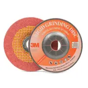 3M 125mm x 6mm 36 Grit White Aluminium Rigid Grinding Disc - 50 Each
