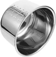 Mikinona Household Electric Cooker Inner Pot Stainless Steel Replacement Pot for Rice Cookers and Pressure Cookers Sturdy and Practical Accessory for Cooking and Meal Prep