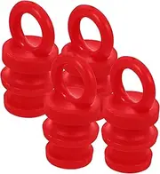 ULTECHNOVO 4pcs Warning Column Cap Guardrail Post Cap Warning Parts Reflective Triangle Safety Cone for Drills Traffic Control