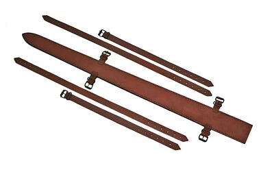 Leather Sword Sheath 31" Brown With Shoulder Strap