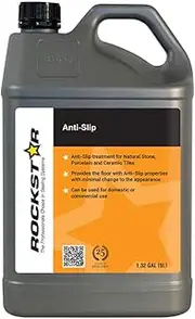 Rockstar Anti-Slip Solution 5L, Treatment for Natural Stone, Porcelain and Ceramic Tiles. Providing Tiles with Anti-Slip Properties and Minimal Change to The Tile’s Appearance