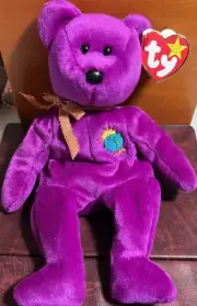Ty Jan. 1, 1999 “Millenium” Beanie Bear. Excellent With Tag. X1366