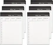 iCsapr 6-Pack Small Note Pads - Pocket To-Do List & Memo Notebook with Grocery and Chores Sections，3x5 inch，Perfect for Home, Office, School, and On-the-Go Portability todo-list