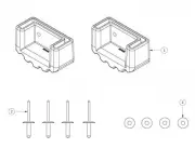 BAILEY Spare Part Boot Kit for Bailey Aluminium Extension Ladders 8ft-14ft