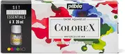 Pebeo Colorex Box - 6 x 20ml Bottles - Manga Drawing and Illustration Set - Essential Watercolour Ink - Light Yellow, Turkish Red, Ultramarine Blue, Spring Green, Sepia, Ivory Black