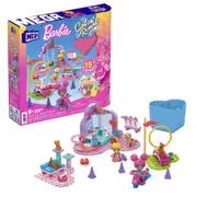 Mega Bloks Construx Barbie Color Reveal Train 'n Wash Pets Building Set