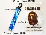 New A Bathing Ape ABC STRAP TAPE TAG - Blue CAMO Auth Rare!