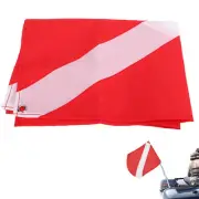 Portable Scuba Diving Flag Sign Diver Below Dive Flag for Boat Kayak Accessories