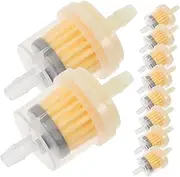 GLEAVI 10pcs Go Kart Gas Filters Inline Filter for Off Road Vehicles Reliable Performance Easy Installation Compatible with Models