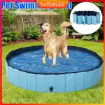 FOLDABLE DOG POOL PET BATH SWIMMING TUB BATHTUB OUTDOOR INDO