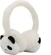 SJTJSPX Ear Muffs Children's Ear Warmers Winter Warm Earmuffs Cartoon Panda Ear Warmers Adjustable Thickened Ear Protection Girls Boys Earbands Outdoor Winter Accessories for Skiing Cycling Running