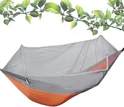 Backpacking Hammock | Hiking Hammock Tent with Gnat Net | 9x5FT Automatic Setup Camping Family Shelter for Outdoor Hiking Picnic