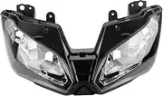 Mallofusa Motorcycle Front Headlight Headlamp Assembly Compatible for Kawasaki Ninja 300 2013-2018 Versys 650 1000 2015 2016 2017 2018