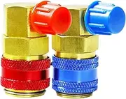 Car Quick Coupler Adapter,Quick Couplers Air Conditioning Adapters | Versatile Conversion Fittings Precision Components Tools for Beginners Professionals Adults