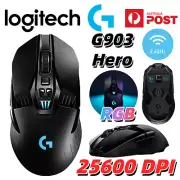 LOGITECH Wireless Mouse G903 Hero RGB Gaming Mice Bluetooth Optical 2.4GHz USB