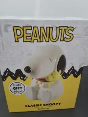 Gibson Peanuts Classic Snoopy Cookie Jar In White New In Box