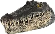 Floating Alligator Head Decor, Alligator Head Decoy for Pool,Resin Crocodile Head for Swimming Pool and Pond, PU Resin Crocodile Heads for Pools Decor Pool Accessories 31x14x9cm