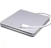 tengertang External Blu-Ray DVD CD Drive Type-C 3D Blu-ray DVD Player Portable USB 3.0 DVD/CD-ROM Burner Writer Rewriter BD-ROM for Laptop Desktop Notebook PCDVD (Silver)