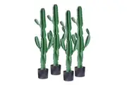 SOGA 4X 120cm Green Artificial Indoor Cactus Tree Fake Plant Simulation Decorative 6 Heads