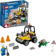 [LEGO] City Roadwork Truck 60284 Toy Building Kit; Cool Roadworks Construction Set for Kids, New 2021 (58 Pieces)