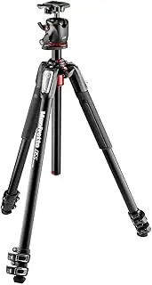 Manfrotto 055 MK055XPRO3-BHQ2 Efficient Aluminum 3-Section Tripod with Xpro Ball Head + 200pl Plate, Black