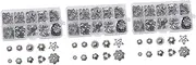 SEWACC Zinc Alloy Flower Pendants Box for Jewelry Making Unique Charms for Necklaces Bracelets Scrapbooking and Keychains and Stylish Accessories for Creative Crafts