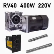 400W Worm Gear Reducer Gearbox Electric Motor RV40 AC 220V With Controller&Shaft