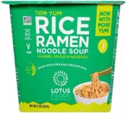Lotus Foods Tom Yum Rice Ramen Noodle Soup Cup - 2 oz