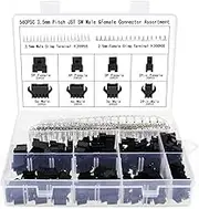 560Pcs 2.5mm Pitch 2 3 4 5 Pin JST SM Connector Male and Female Plug Housing Connector Adaptor Assortment Kit