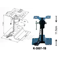 在飛比找蝦皮商城優惠-K-3007-1B 環繞喇叭壁掛架 小型 喇叭架 黑/白 一