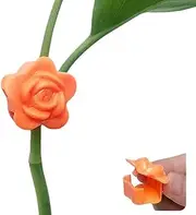 Plant Climbing Wall Clips, 2025 New Rose-Shaped Self-Adhesive Plant Vine Hooks Adhesive Hanging Clips, Plant Sticker Support