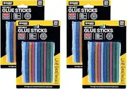 [40PCE] Handy Hardware Colored Hot Melt Glitter Glue Sticks - 4PK, 10cm x 0.7cm - Non-Toxic - Works Seamlessly with 10W Glue Guns, Suitable for Crafters, Handmade Arts