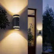 LED Dusk to Dawn Sensor Outdoor Wall Lamp Up/Down Waterproof Yard Light Fixture