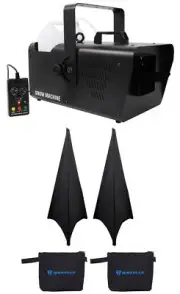 Chauvet DJ SM 250 Portable DMX Snow Machine+Wired timer Remote SM250+(2) Scrims