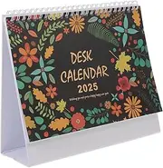 TEHAUX 2025 Desktop Calendar Spiral Calendar Desk Calender Monthly Desktop Monthly Desk Paper