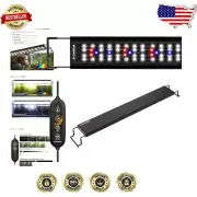 Dimmable LED Aquarium Light with Timer for 30-35 in Fish Tanks - Modern Design