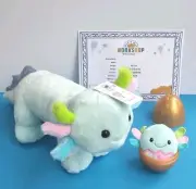 Build A Bear Sweet Spring Axolotl Soft Toy Plush & Easter Egg Axolotl BNWT