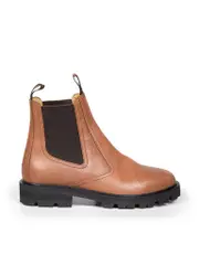 Brown Leather Margaret Chelsea Boots