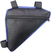 Ronyme Bicycle Frame Storage Pouch for Mountain Road Bike, Front Tube Bag, Black Blue