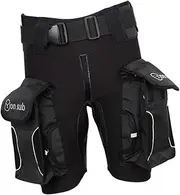F Fityle Heavy Duty Neoprene Wetsuit Shorts with Pockets for Scuba Diving Surfing SUP