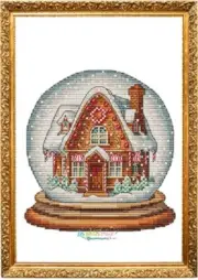 Snow Ball Gingerbread House~Les Petites Croix De Lucie
