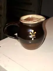 Studio Art Pottery Pitcher Syrup Creamer Stoneware