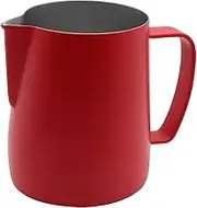 Dianoo Stainless Steel Frothing Pitcher Jug Milk Frothers Cup Suitable for Coffee, Latte and Frothing Milk 350ml Pinkly Red(Close to Pink)