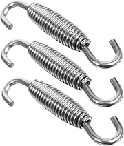 ETHZZLE Motorcycle Pipe Spring 3pcs 55mm Stainless Steel Swivel Hooks Easy Installation