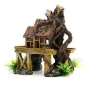 Aquarium Decoration Artificial Fish Reptile House Shelter Fish Tank7450