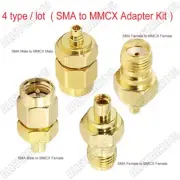4 Type/Lot SMA to MMCX Type Male Plug Female Jack Adapter RF Coax Connector Kit